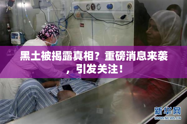 黑土被揭露真相？重磅消息来袭，引发关注！
