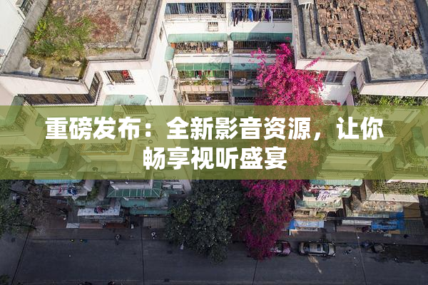 重磅发布：全新影音资源，让你畅享视听盛宴
