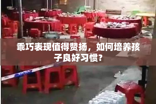 乖巧表现值得赞扬，如何培养孩子良好习惯？