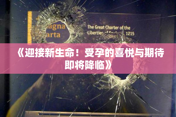 《迎接新生命！受孕的喜悦与期待即将降临》