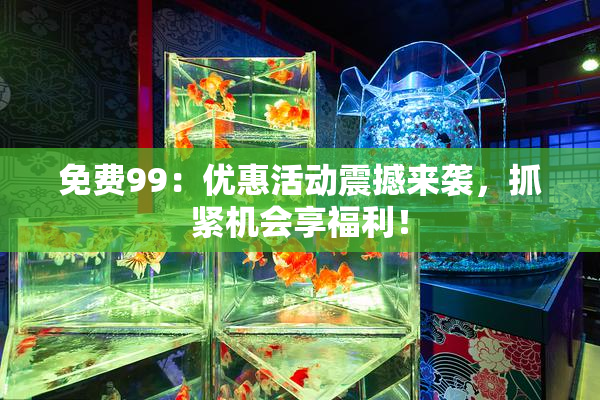 免费99：优惠活动震撼来袭，抓紧机会享福利！