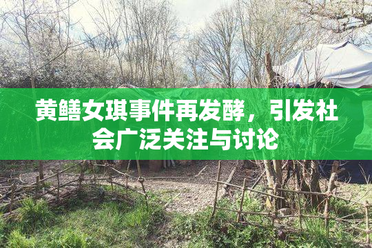 黄鳝女琪事件再发酵，引发社会广泛关注与讨论