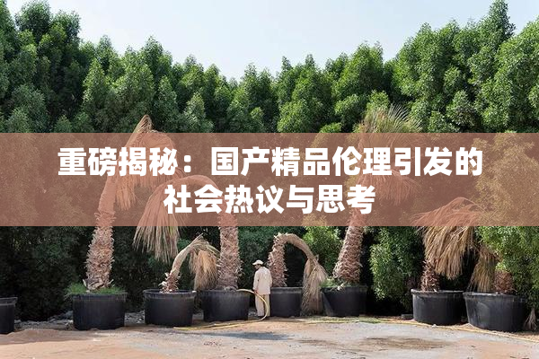 重磅揭秘：国产精品伦理引发的社会热议与思考