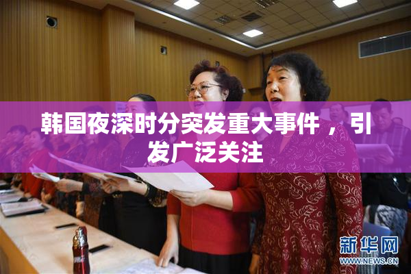韩国夜深时分突发重大事件 ，引发广泛关注