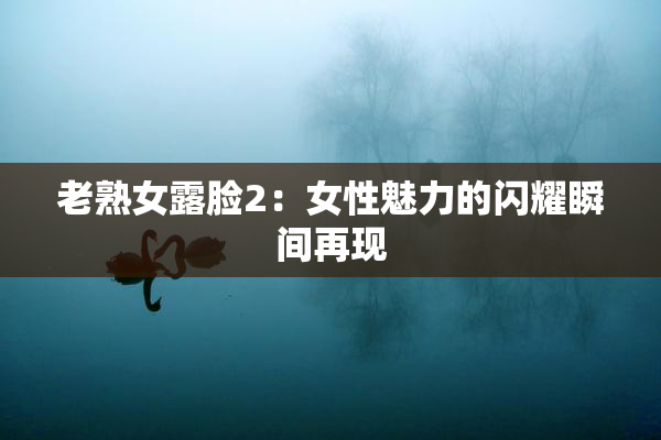 老熟女露脸2：女性魅力的闪耀瞬间再现