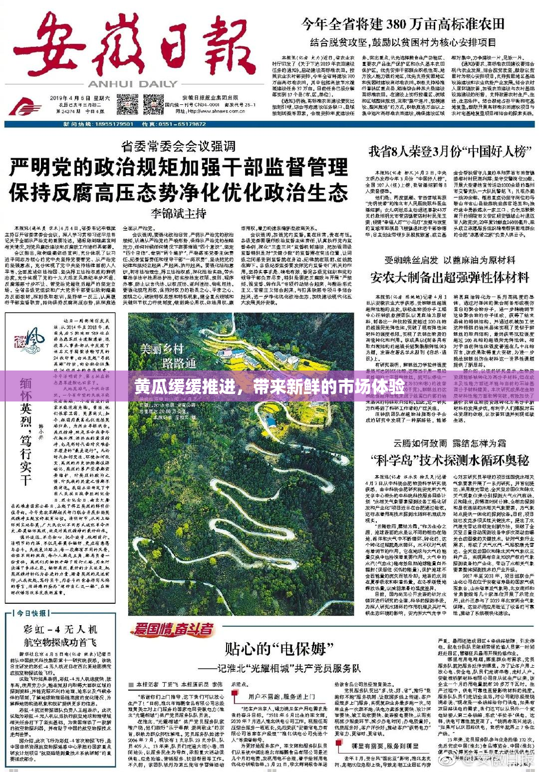 黄瓜缓缓推进，带来新鲜的市场体验