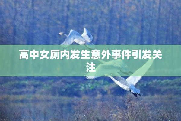 高中女厕内发生意外事件引发关注