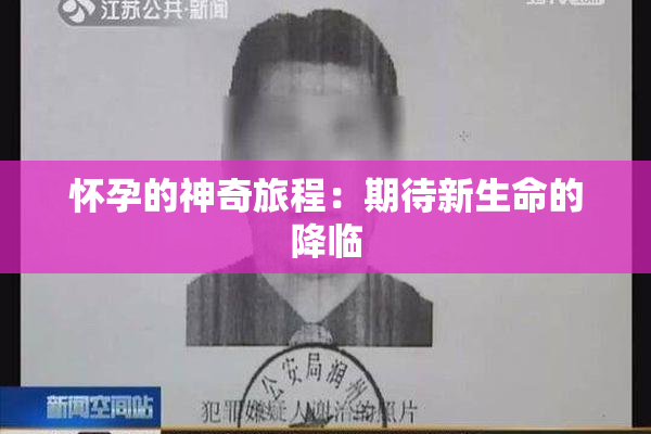 怀孕的神奇旅程：期待新生命的降临