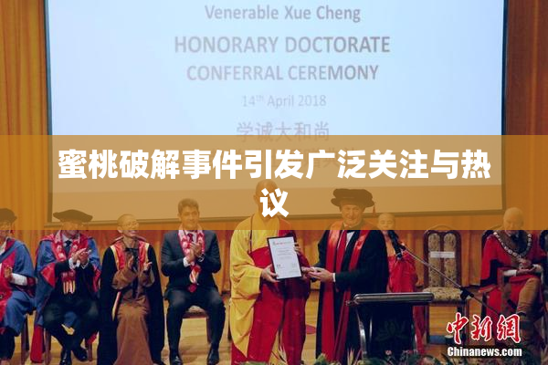 蜜桃破解事件引发广泛关注与热议