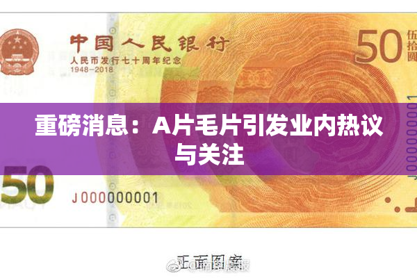 重磅消息：A片毛片引发业内热议与关注