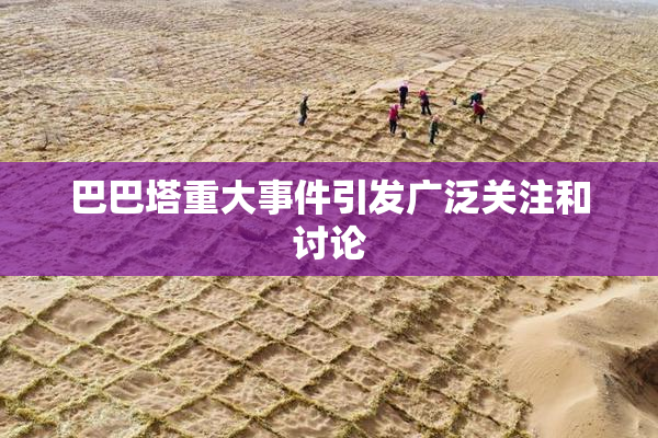 巴巴塔重大事件引发广泛关注和讨论