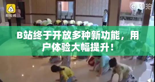 B站终于开放多种新功能，用户体验大幅提升！