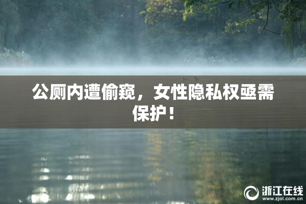 公厕内遭偷窥，女性隐私权亟需保护！