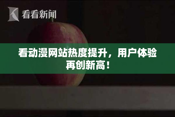 看动漫网站热度提升，用户体验再创新高！