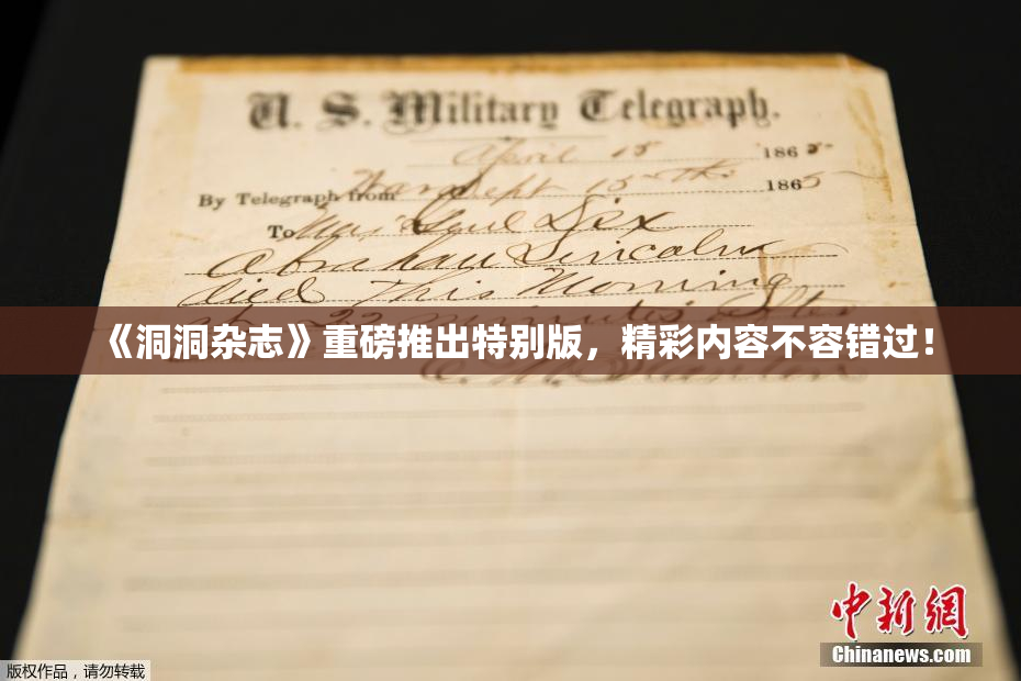 《洞洞杂志》重磅推出特别版，精彩内容不容错过！