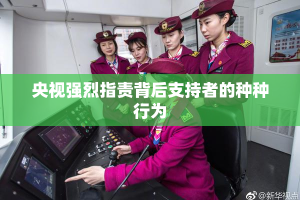央视强烈指责背后支持者的种种行为