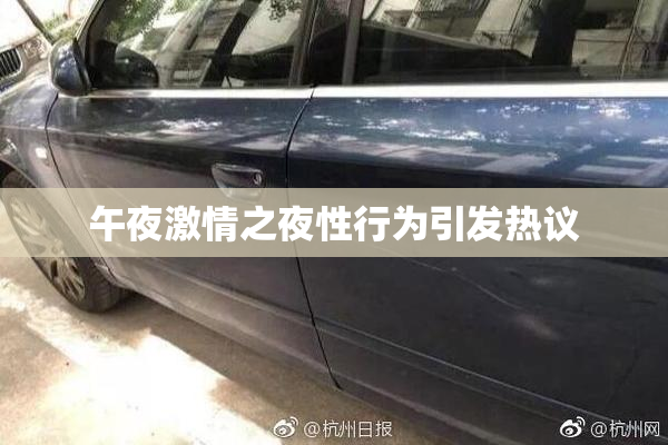 午夜激情之夜性行为引发热议