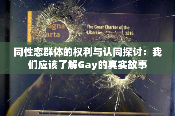 同性恋群体的权利与认同探讨：我们应该了解Gay的真实故事