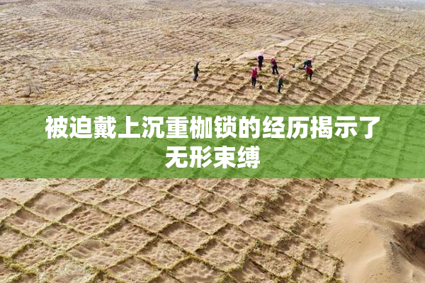 被迫戴上沉重枷锁的经历揭示了无形束缚