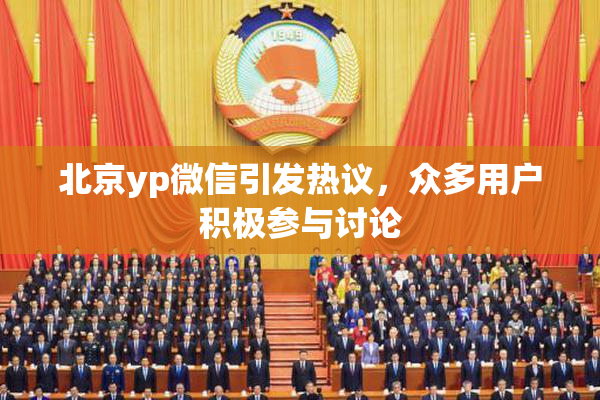 北京yp微信引发热议，众多用户积极参与讨论