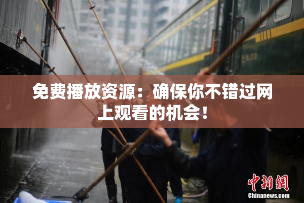 免费播放资源：确保你不错过网上观看的机会！