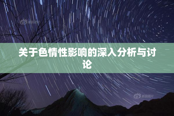 关于色情性影响的深入分析与讨论