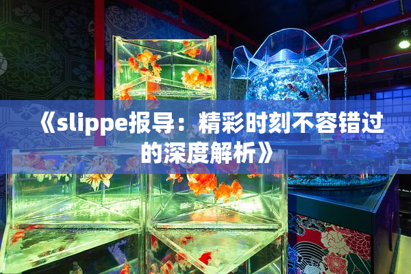 《slippe报导：精彩时刻不容错过的深度解析》