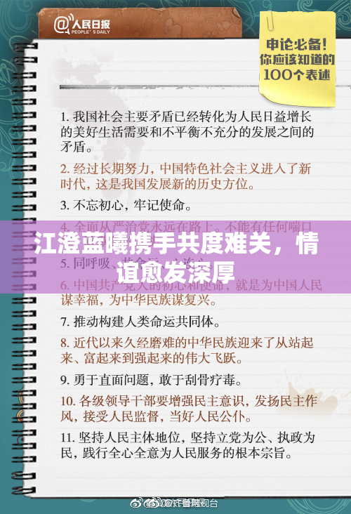 江澄蓝曦携手共度难关，情谊愈发深厚