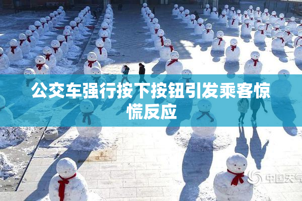 公交车强行按下按钮引发乘客惊慌反应