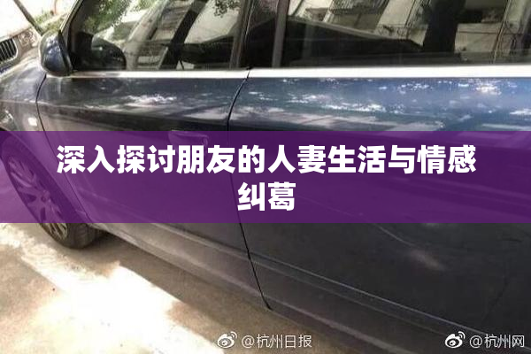 深入探讨朋友的人妻生活与情感纠葛