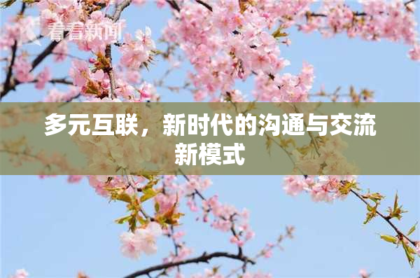 多元互联，新时代的沟通与交流新模式