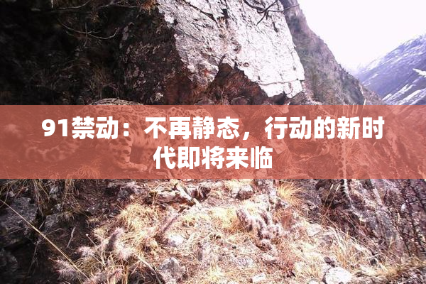 91禁动：不再静态，行动的新时代即将来临