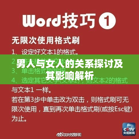 男人与女人的关系探讨及其影响解析