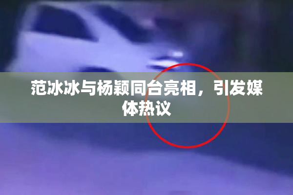 范冰冰与杨颖同台亮相，引发媒体热议