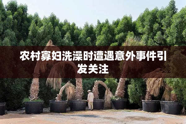 农村寡妇洗澡时遭遇意外事件引发关注