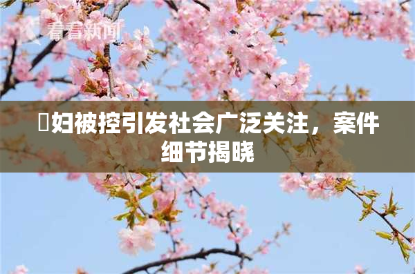 婬妇被控引发社会广泛关注，案件细节揭晓