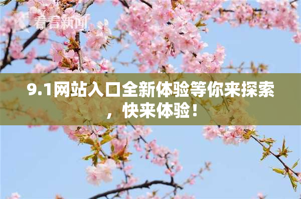 9.1网站入口全新体验等你来探索，快来体验！
