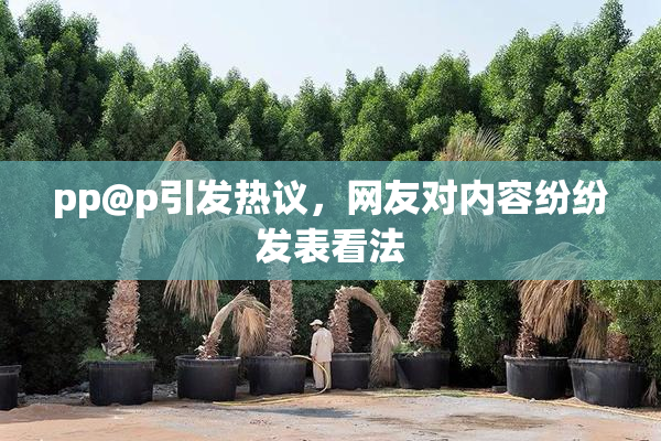 pp@p引发热议，网友对内容纷纷发表看法