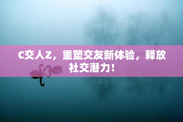 C交人Z，重塑交友新体验，释放社交潜力！