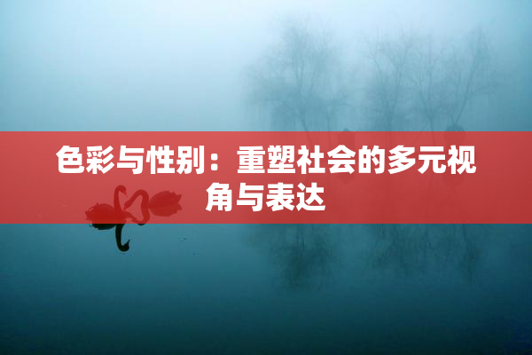 色彩与性别：重塑社会的多元视角与表达