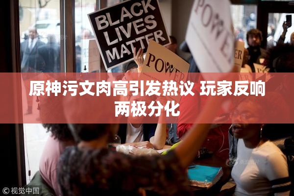 原神污文肉高引发热议 玩家反响两极分化