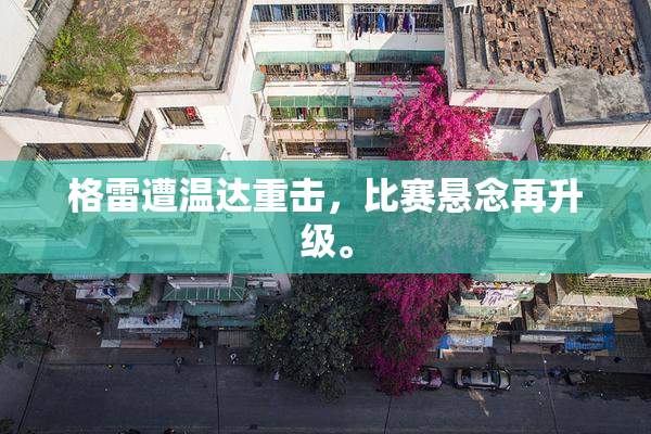 格雷遭温达重击，比赛悬念再升级。