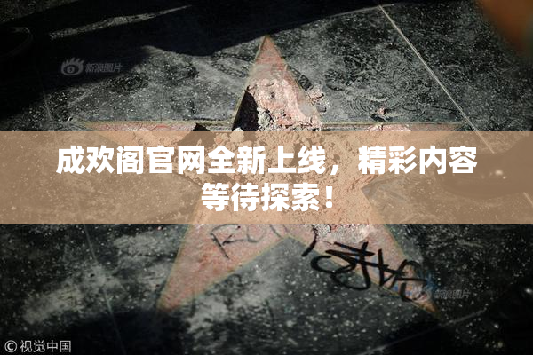 成欢阁官网全新上线，精彩内容等待探索！