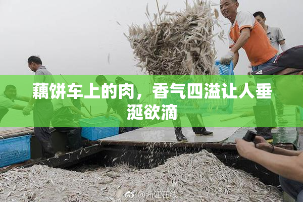 藕饼车上的肉，香气四溢让人垂涎欲滴