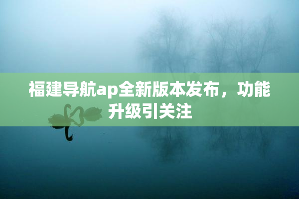 福建导航ap全新版本发布，功能升级引关注