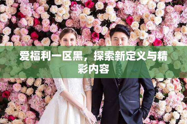 爱福利一区黑，探索新定义与精彩内容