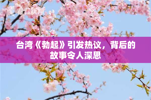 台湾《勃起》引发热议，背后的故事令人深思