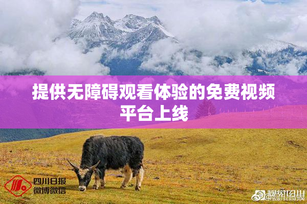 提供无障碍观看体验的免费视频平台上线