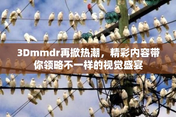 3Dmmdr再掀热潮，精彩内容带你领略不一样的视觉盛宴