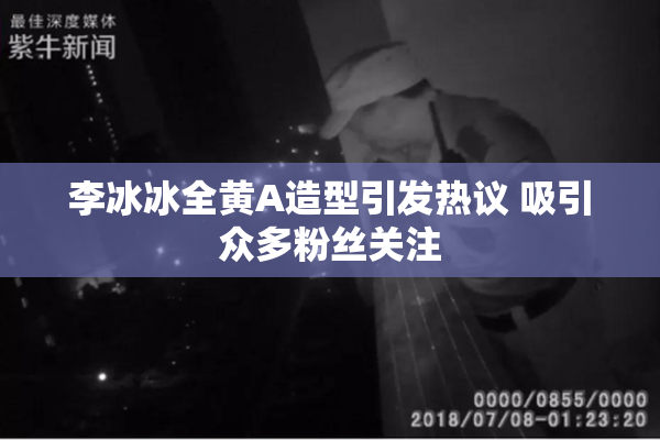李冰冰全黄A造型引发热议 吸引众多粉丝关注